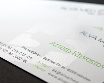 Exklusive Visitenkarten Design