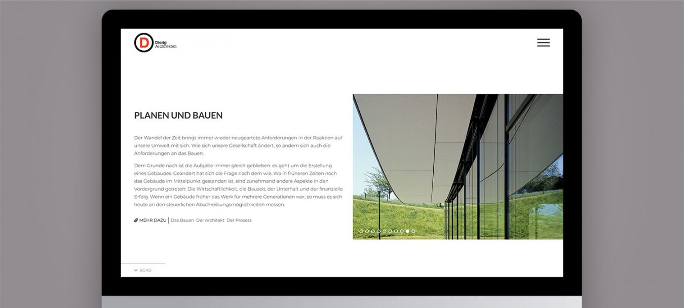 Project - Responsive Webdesign für Architekten