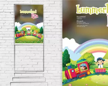 Schaufenster Design für Kindergarten