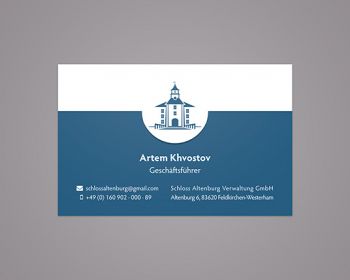 Schlossklinik Visitenkarte Design